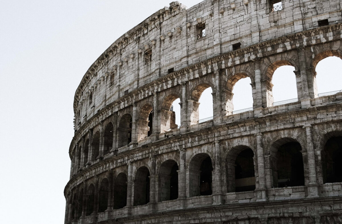Colosseum Romawi Roma kuno sandi Caesar kriptografi sejarah